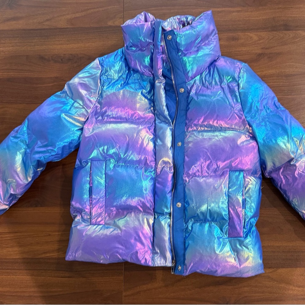 Iridescent Womens Puffer Jacket